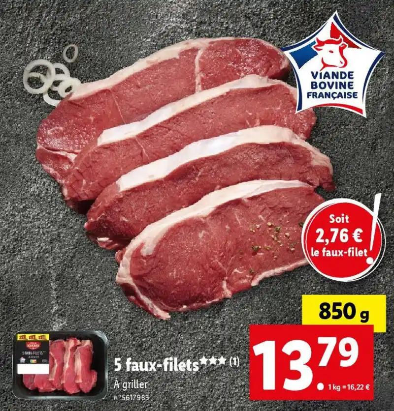 5 faux-filets