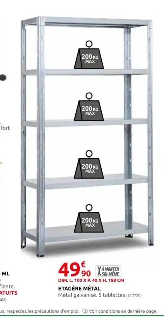 ETAGÈRE MÉTAL