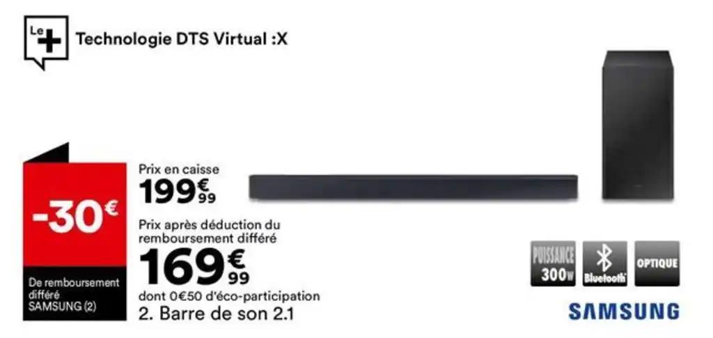 Barre de son 2.1