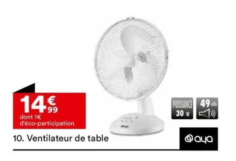 Ventilateur de table