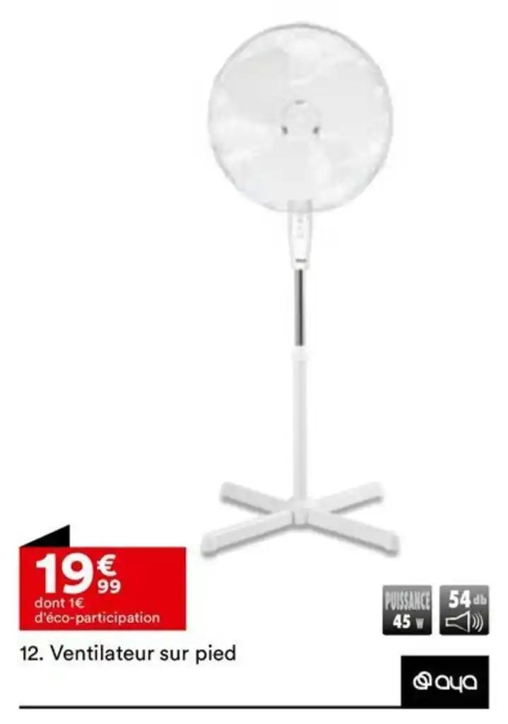 Ventilateur sur pied
