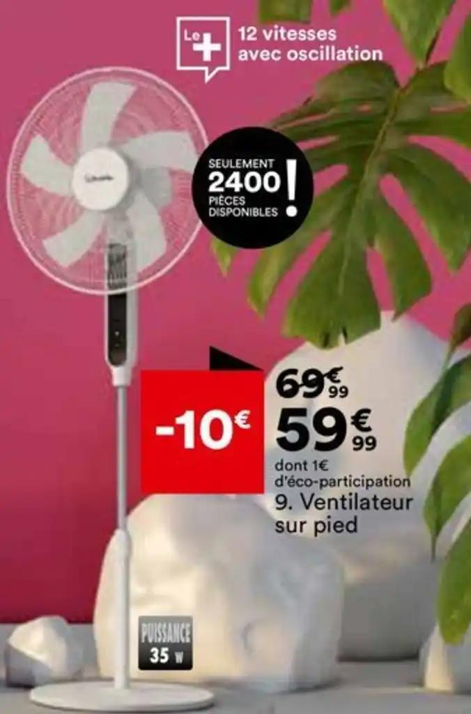 Ventilateur sur pied