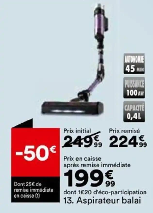Aspirateur balai