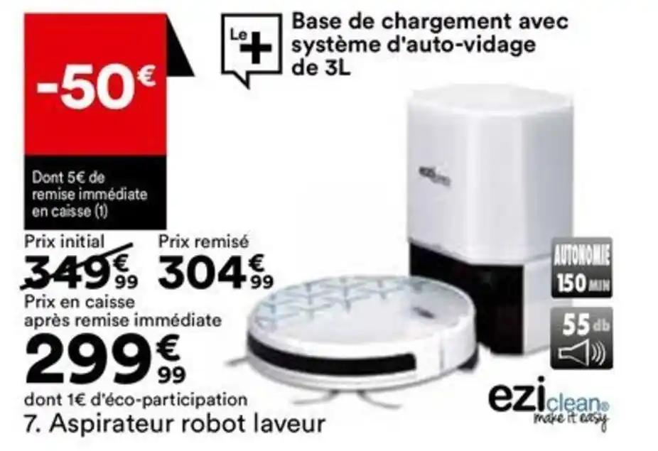 Aspirateur robot laveur