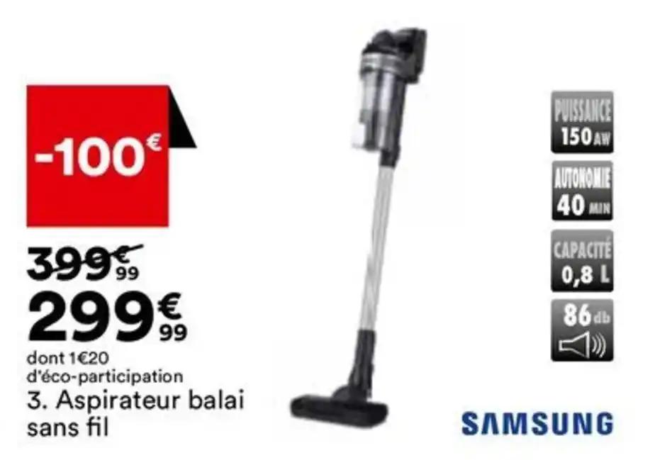 Aspirateur balai sans fil