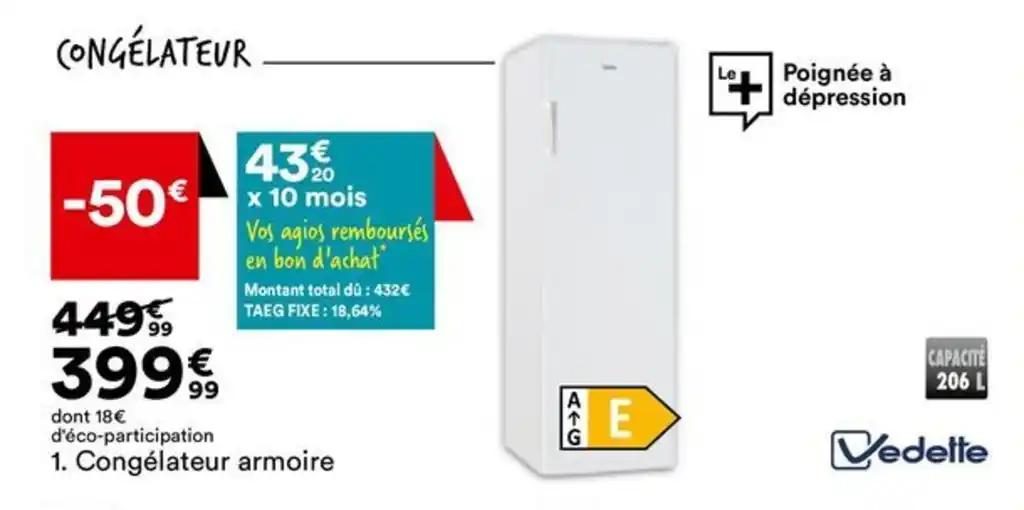 Congélateur armoire