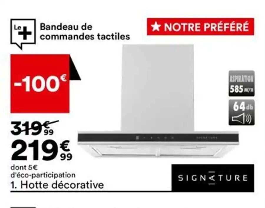 Hotte décorative