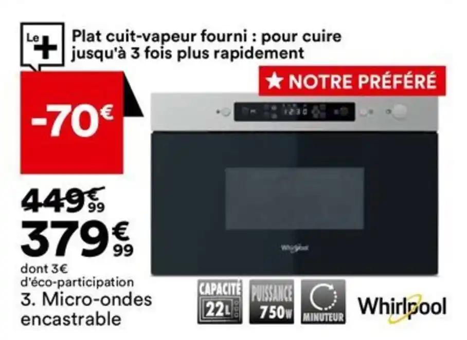 Micro-ondes encastrable