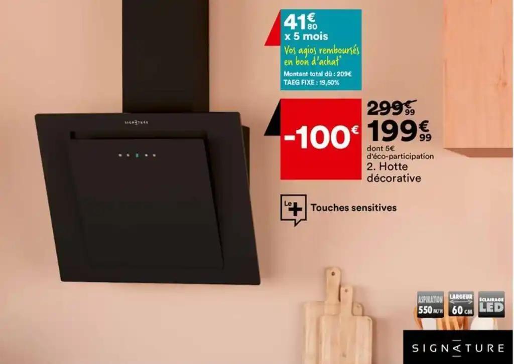 Hotte décorative