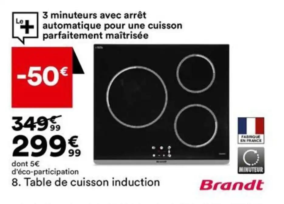 Table de cuisson induction