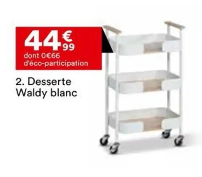 Desserte Waldy blanc