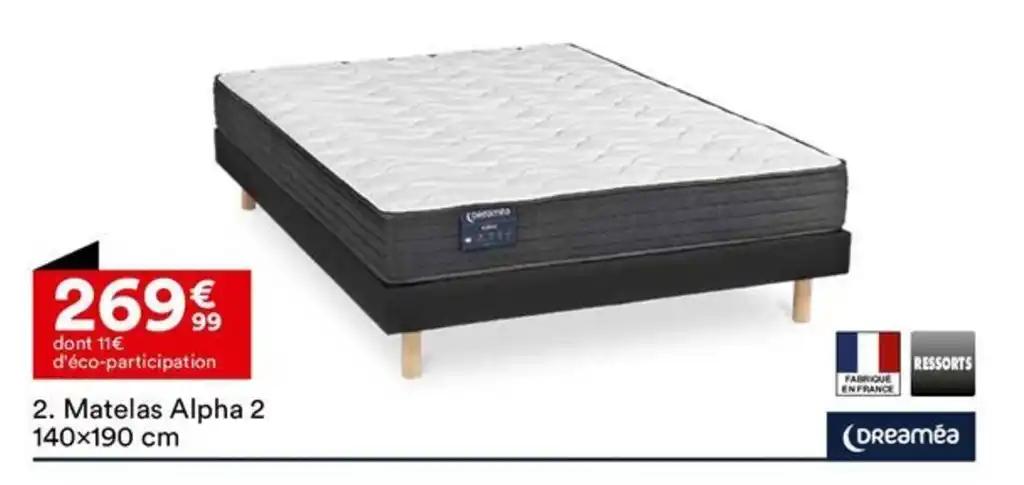 Matelas Alpha 2 140x190 cm