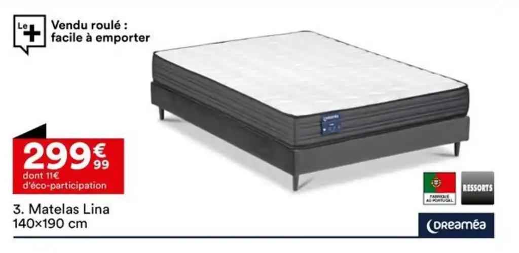 Matelas Lina 140x190 cm
