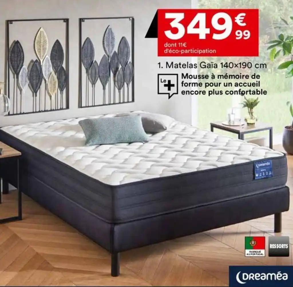 Matelas Gaïa 140x190 cm