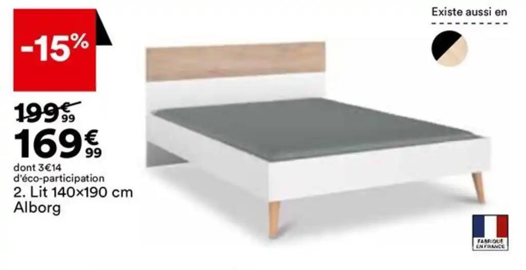Lit 140x190 cm Alborg