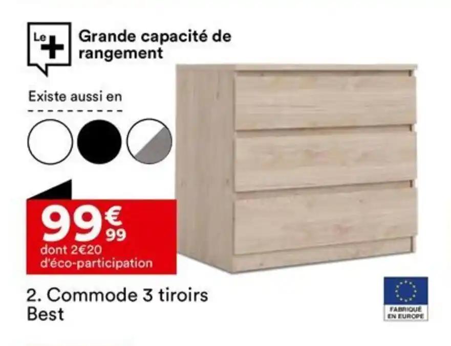 Commode 3 tiroirs Best