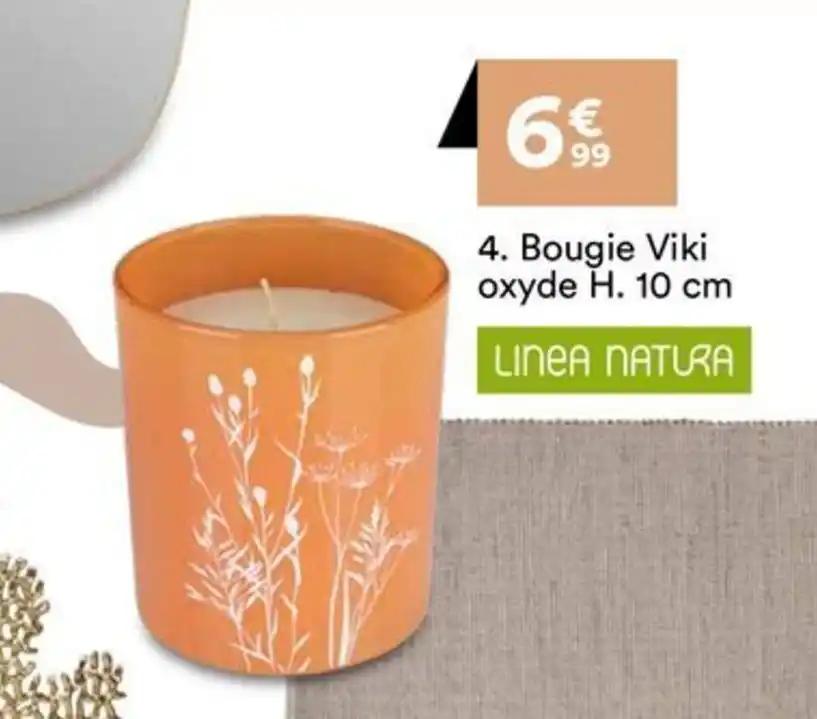 Bougie Viki oxyde H. 10 cm