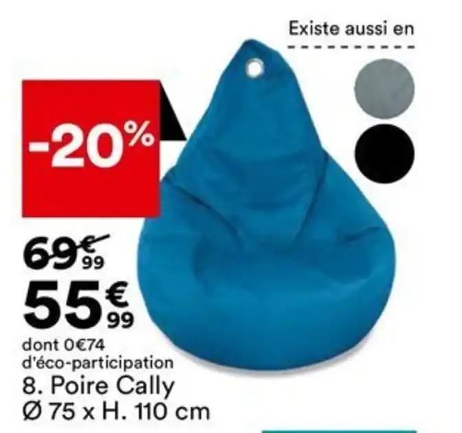 Poire Cally Ø 75 x H. 110 cm