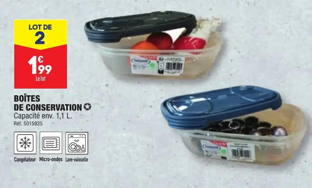BOÎTES DE CONSERVATION ✪