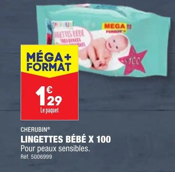 LINGETTES BÉBÉ X 100