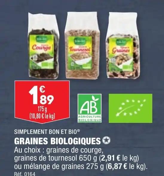 GRAINES BIOLOGIQUES✪