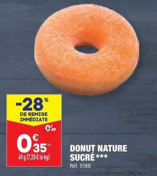 DONUT NATURE SUCRÉ***