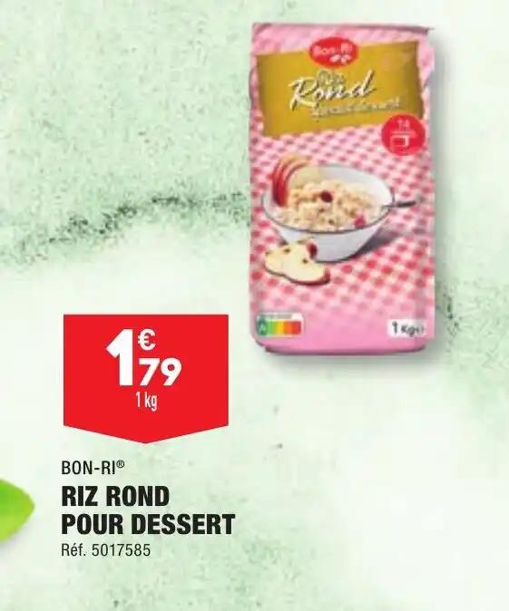 RIZ ROND POUR DESSERT