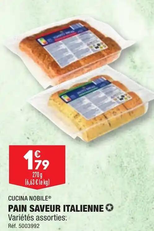 PAIN SAVEUR ITALIENNE ✪