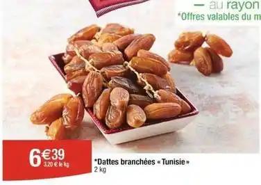 Dattes branchées