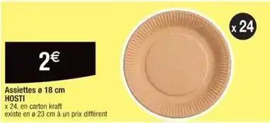 Hosti - assiettes 18 cm