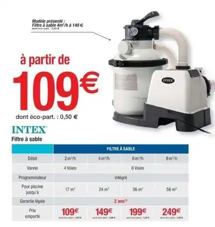 Intex - filtre à sable