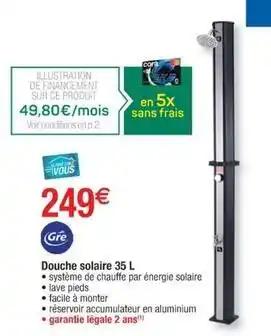 Douche solaire