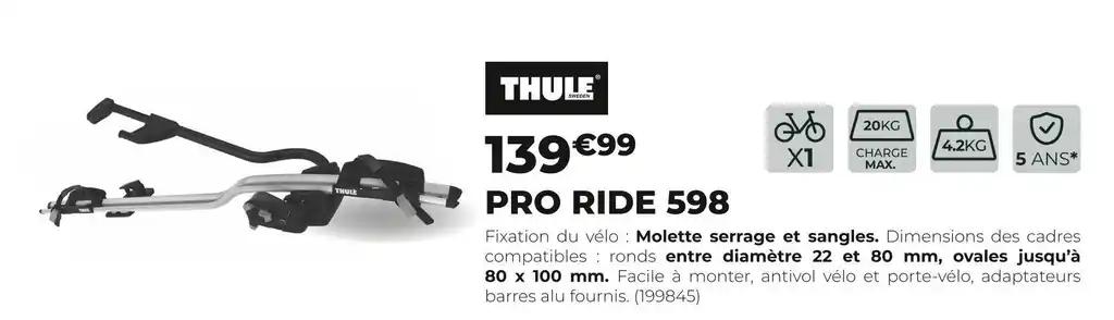 THULE PRO RIDE 598