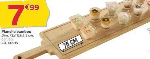 Planche bambou