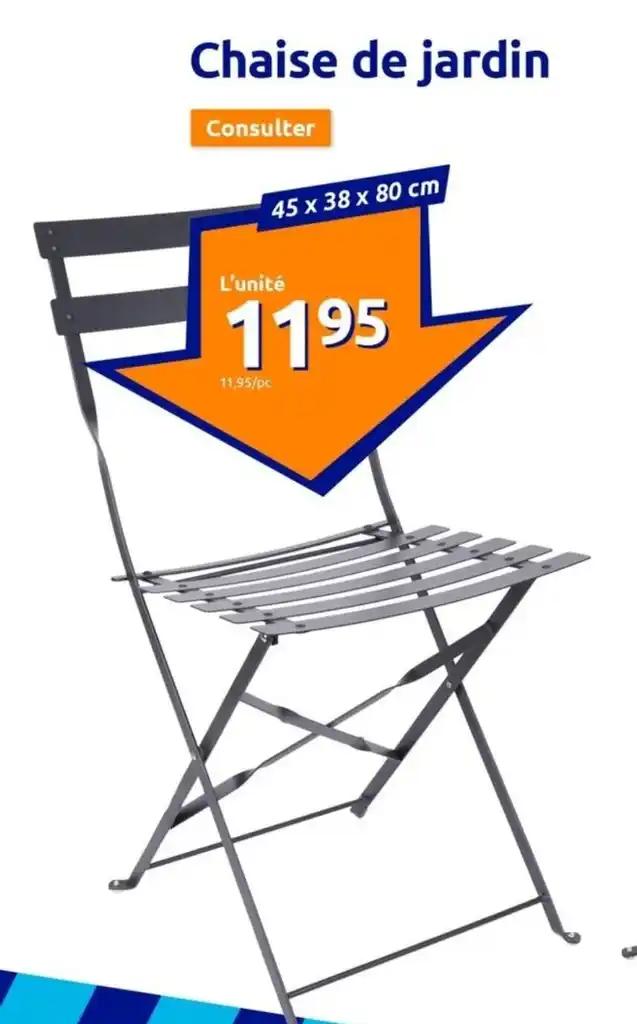 Chaise de jardin