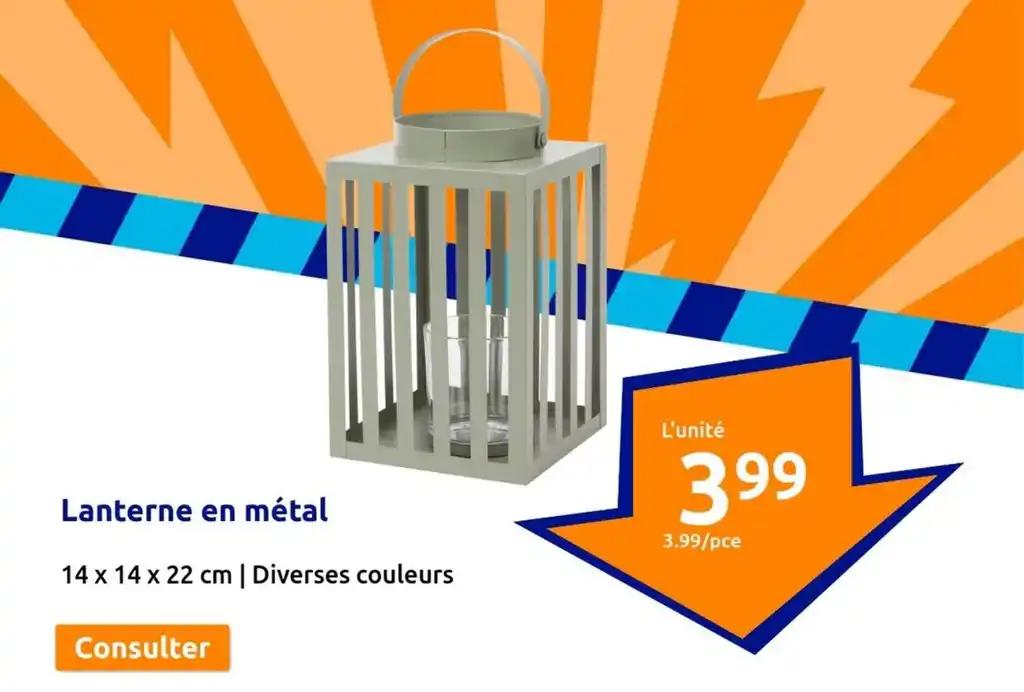 Lanterne en métal
