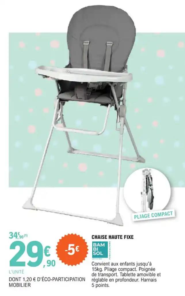 CHAISE HAUTE FIXE