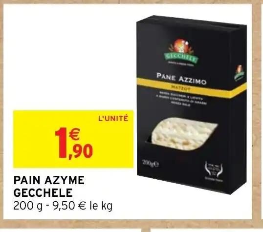 PAIN AZYME GECCHELE