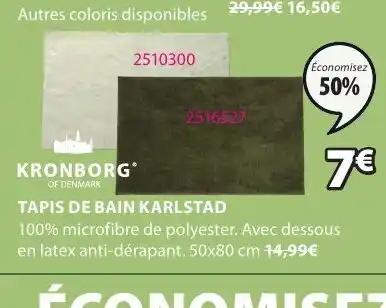 TAPIS DE BAIN KARLSTAD