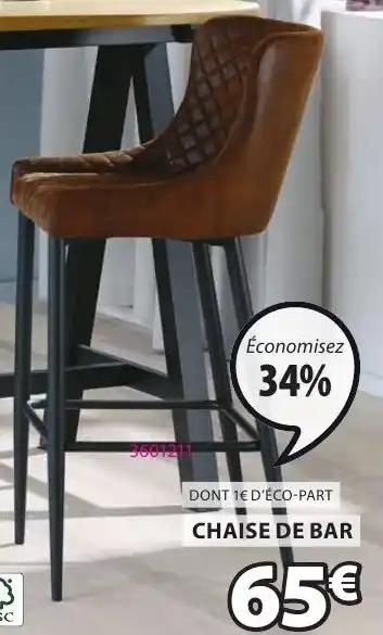 CHAISE DE BAR PEBRINGE