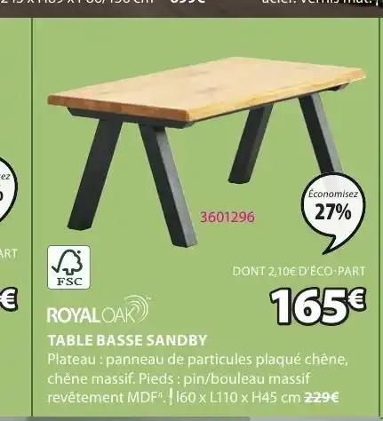 TABLE BASSE TEBSTRUP