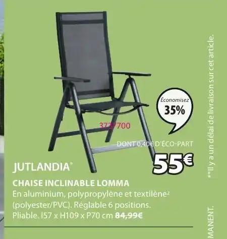 CHAISE INCLINABLE LOMMA