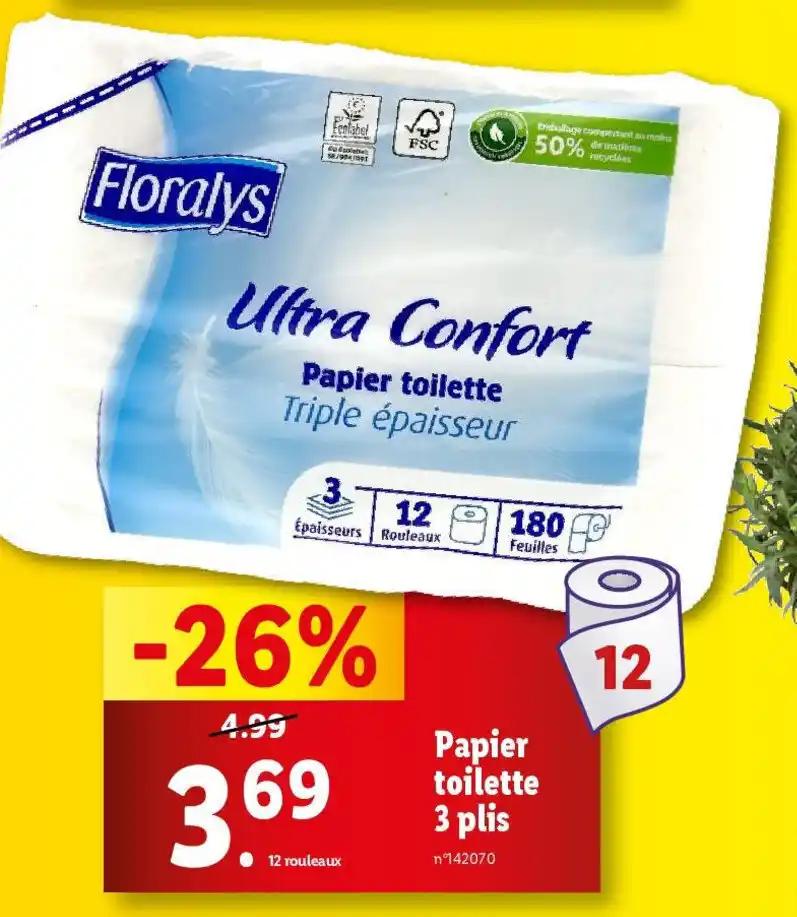 Papier toilette 3 plis