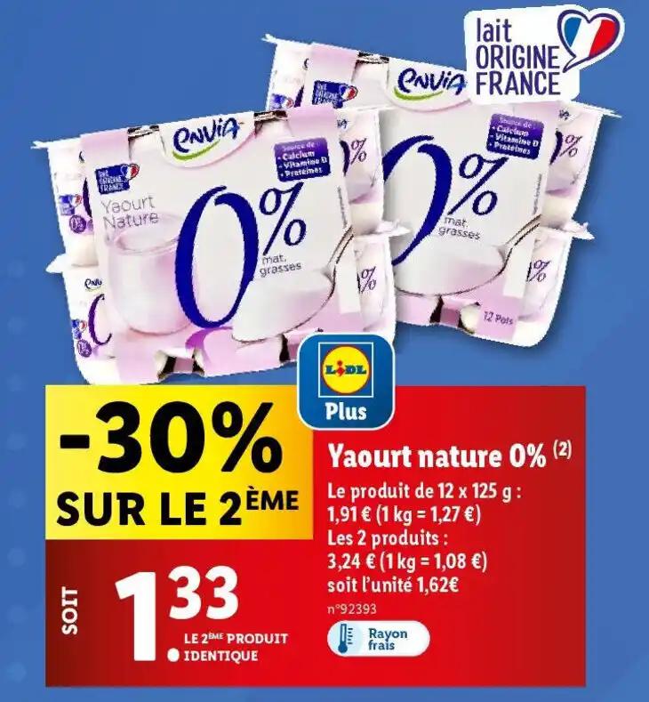 Yaourt nature 0% (2)