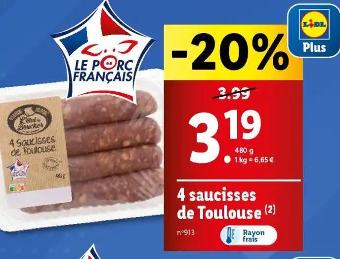 4 saucisses de Toulouse (2)