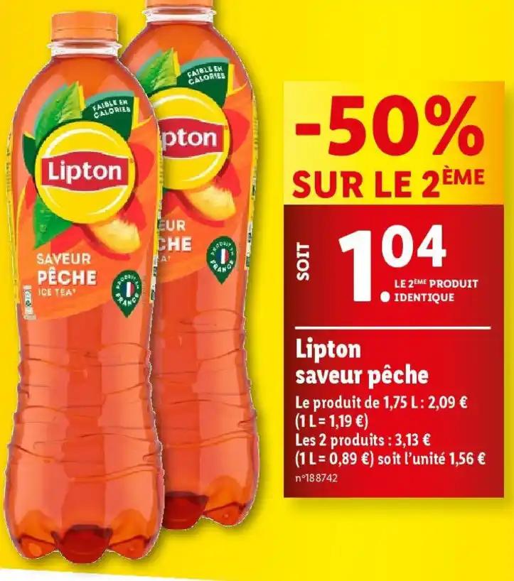 Lipton saveur pêche