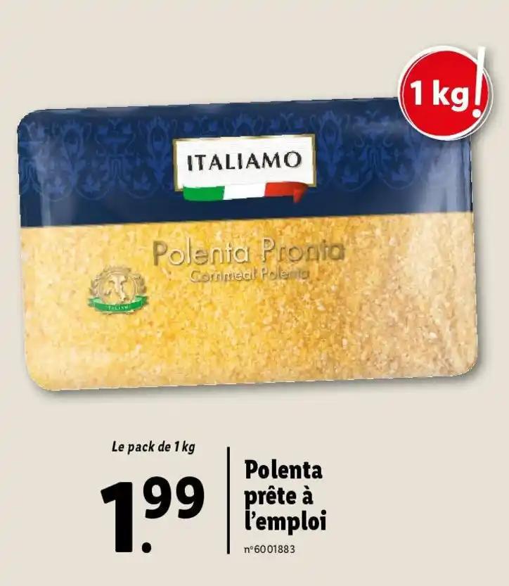 Polenta prête à l'emploi