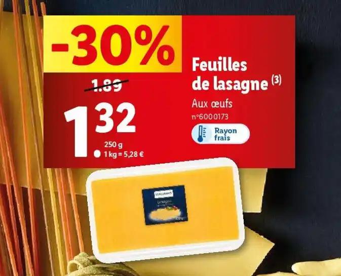 Feuilles de lasagne