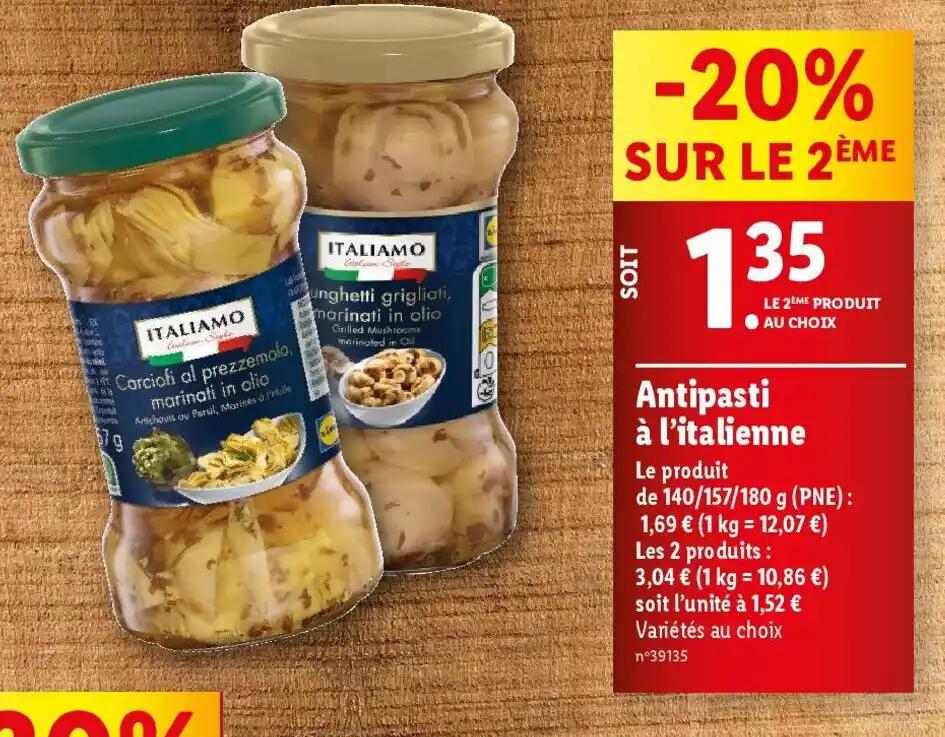 Antipasti à l'italienne