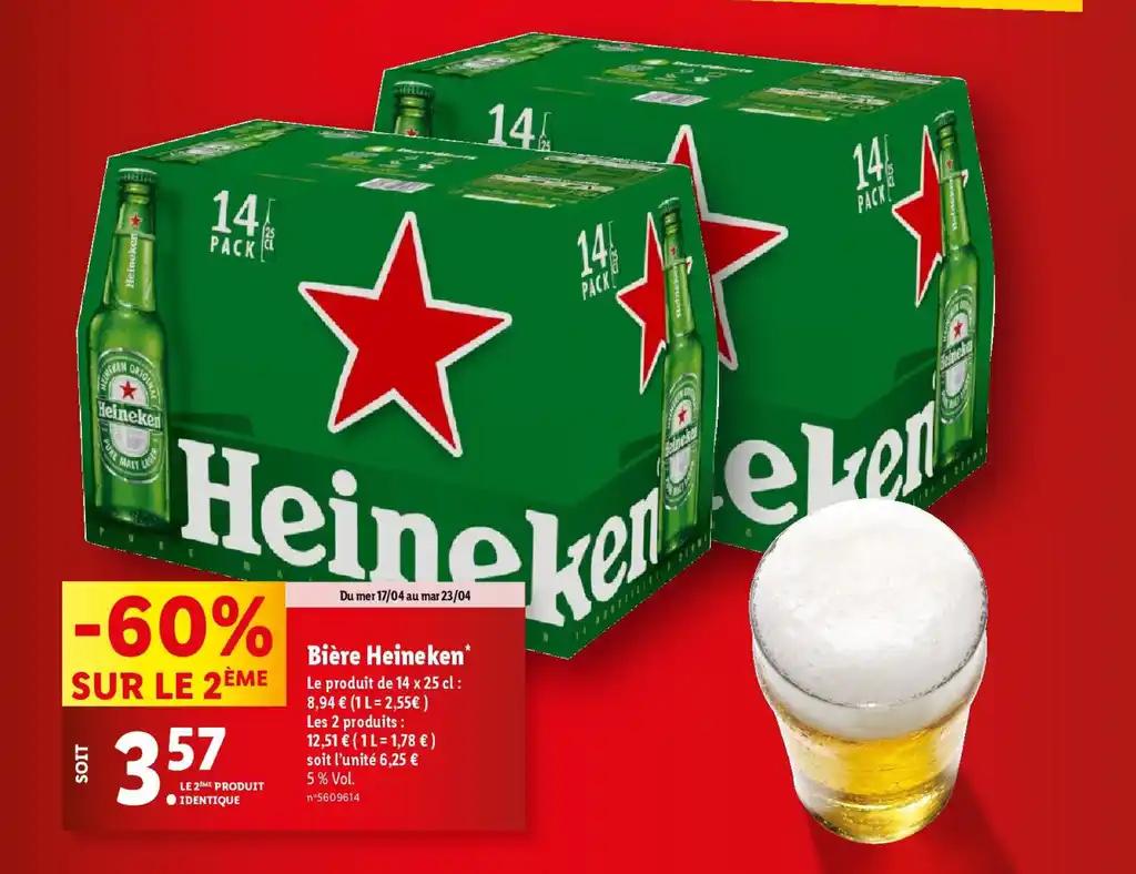Bière Heineken*